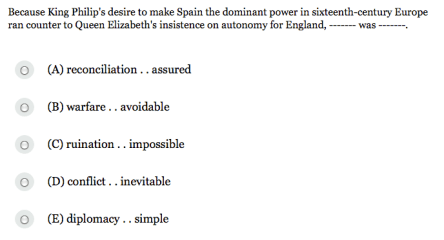 Question 6: Completing Sentences